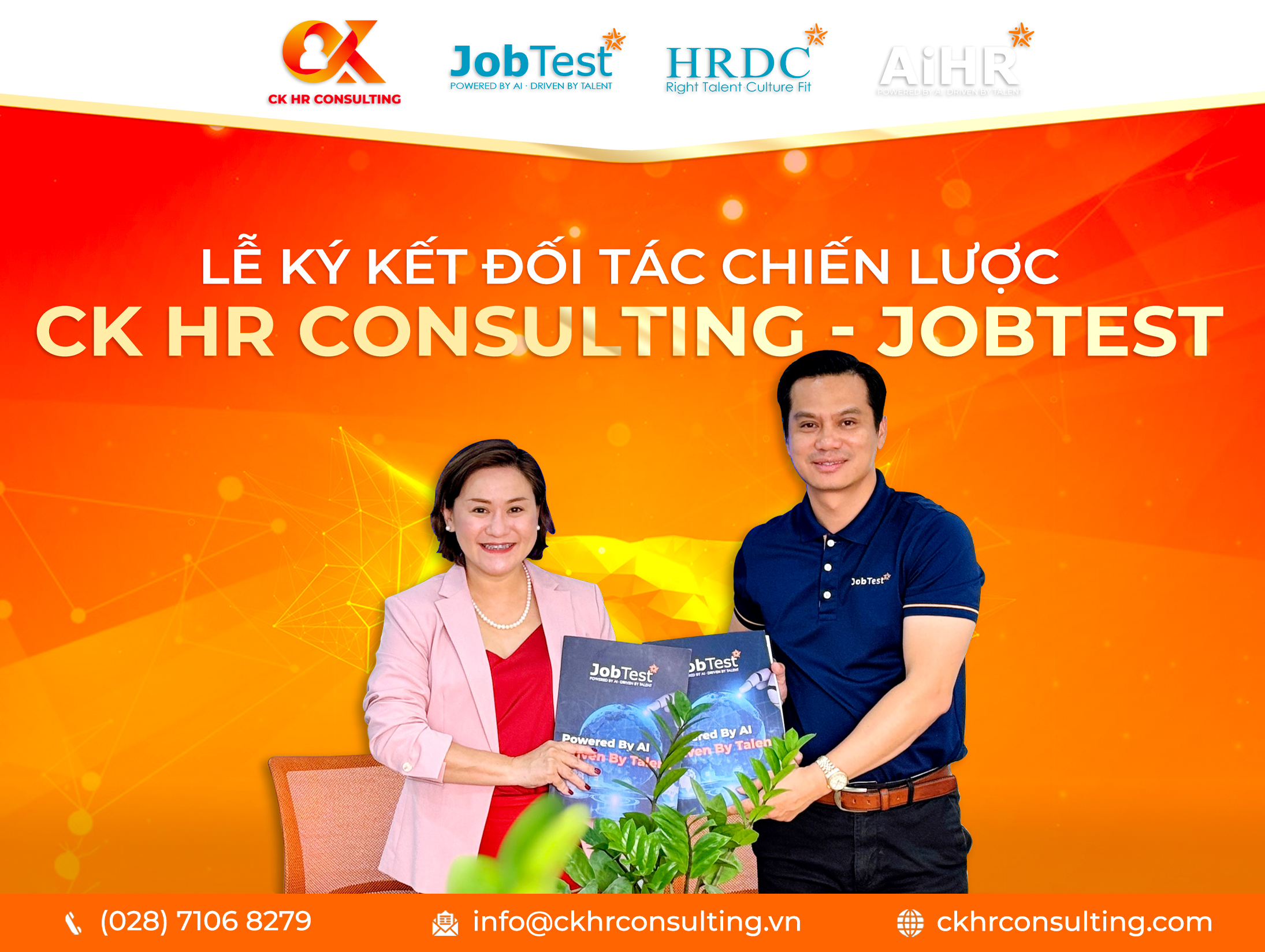 CK HR Consulting – JobTest: Lễ ký kết hợp tác chiến lược 2024